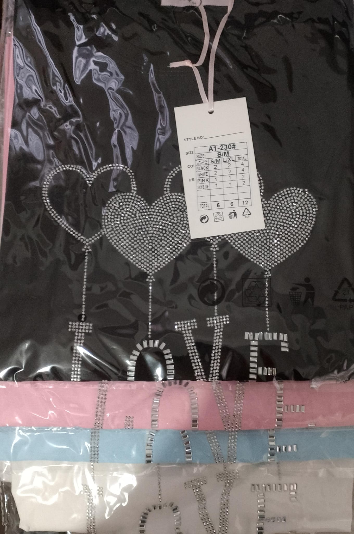 Maglia mezza manica Love
